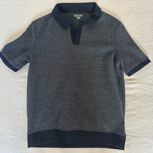 Old Navy Boys' Classic Pique Polo - Navy with White Dots (Size 8)